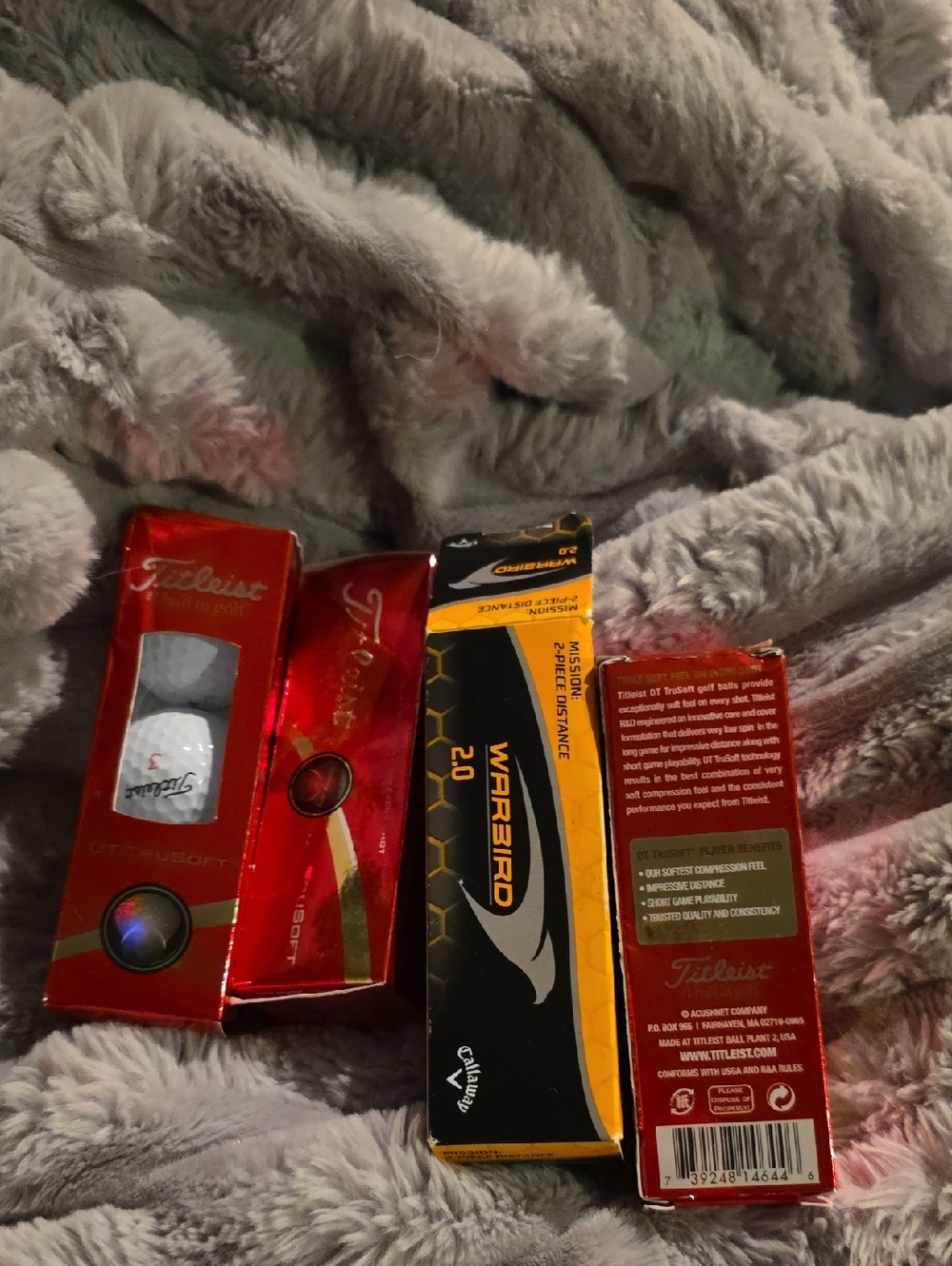 Callaway Warbird 2.0 Black and Yellow Golf Balls with Titleist Red Boxes